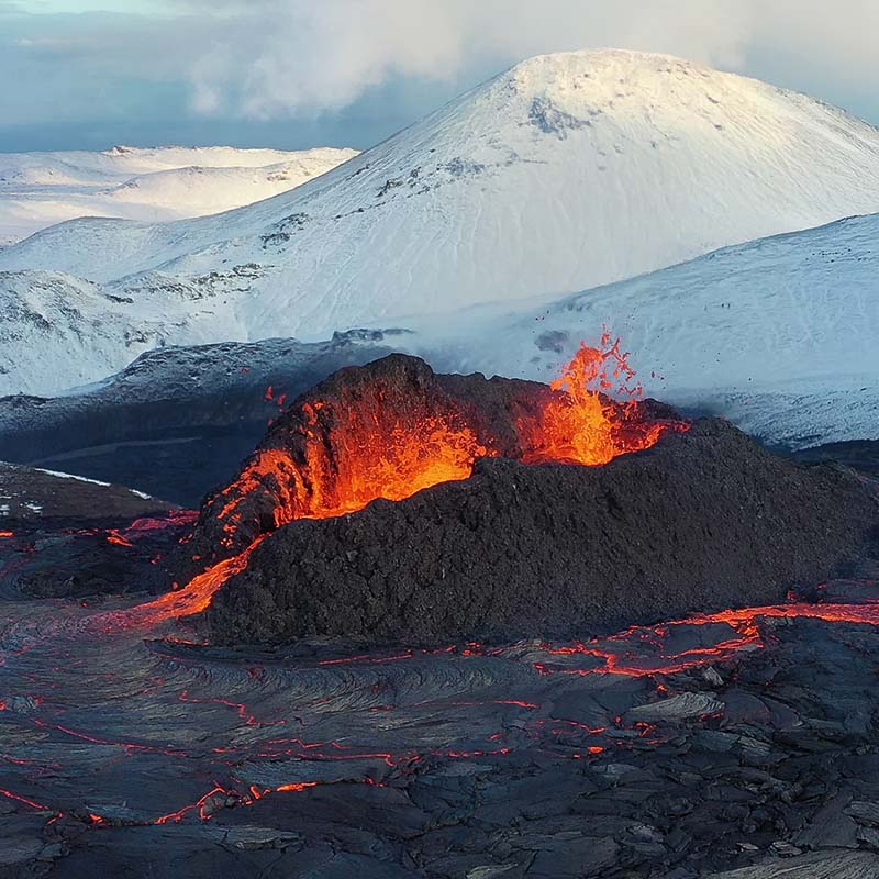 Fire and Ice jewellery collection by Sign Icelandic Jewellery company inspired by fire and ice of Icelandic nature